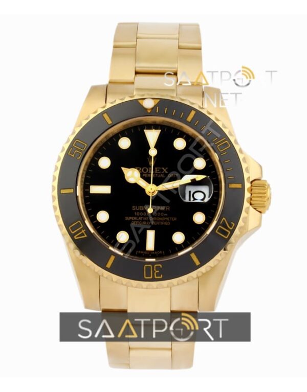 Rolex GMT Gold Case Black Dial