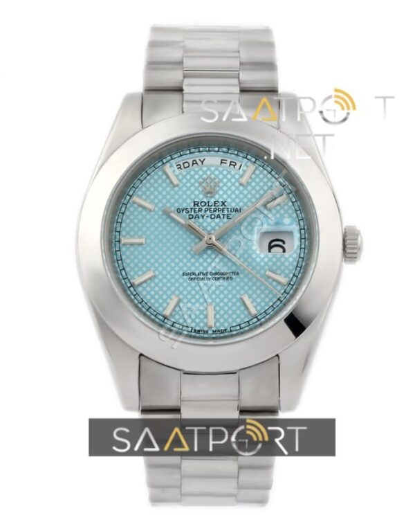 Rolex Day Date Otomatik index Blue Dial