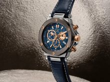 Guess Collection GC Men Navy Textured Dial Chronograph