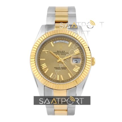 replika saat Replika saat rolex day date sarı kadran