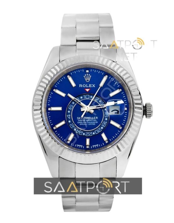 Rolex Sky Dweller Mavi Kadran Çelik Kasa