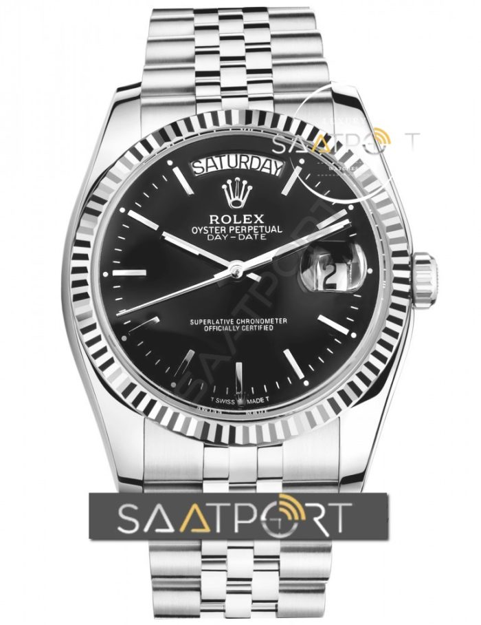 Rolex Day-Date Silver Mavi Kadran İndex 40 mm