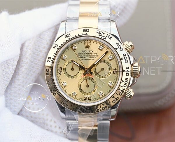 Rolex Cosmograph Daytona Champagne Diamond 18K Eta