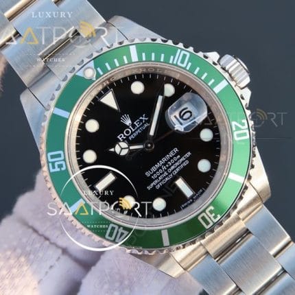 Replika Rolex Submariner Yeşil bezel Eta Saat 3135 eta mekanizma swiss (4)