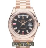 Rolex Day Date Replika Ruby Eta Saat 3255 Mekanizma