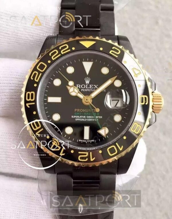 Rolex GMT-Master II Pro Hunter DLC Gold Black Ceramic