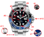 Rolex Gmt Master 2 Batman 3186 Eta Saat