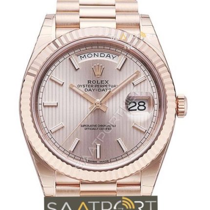 Rolex Day-Date Replika Rose Gold Eta 3255 Mekanizma