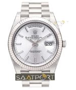 rolex-day-date-40-white-gold-silver-stripe-eta mekanizma 3255