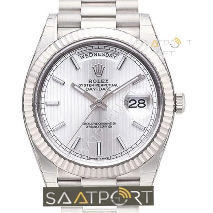 rolex-day-date-40-white-gold-silver-stripe-eta mekanizma 3255