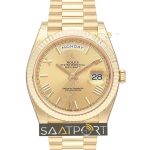 Rolex DayDate 40 mm Gold Case Eta Mekanizma 3255 Saat