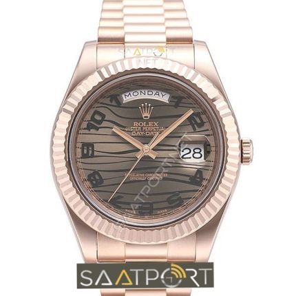 Rolex day date rose gold wawe 41 mm 218235