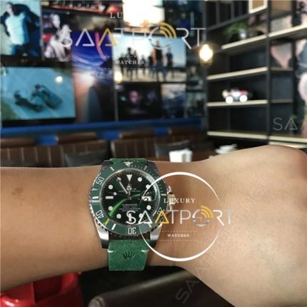 Rolex Submariner Yeşil Hulk Deri Kordon