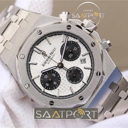 Audemars piguet replika saat beyaz kadran