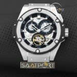 Hublot King Power Türbülonlu Saat Otomatik — Arka Kapak ve Mekanizma Detayı