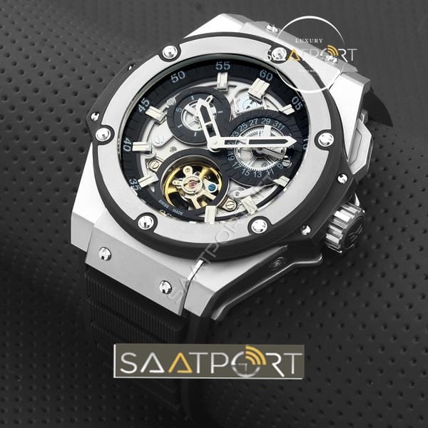 Hublot King Power Türbülonlu Saat Otomatik — Kadran ve Bezel Görünümü