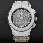 Hublot Saat fiyatlari gri pvd kaplama gri deri kordon replica modelleri (1)