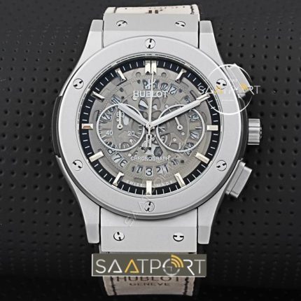 Hublot Saat fiyatlari gri pvd kaplama gri deri kordon replica modelleri (1)