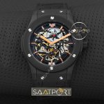 Hublot türbülonlu saat pvd kaplama silikon