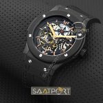 Hublot türbülonlu saat pvd kaplama silikon