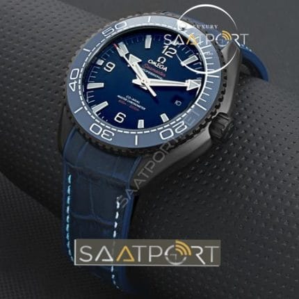 Omega Seamaster mavi Otomatik saatler deri kordon