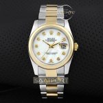 Rolex DateJust Bayan saati sedef kadran two tone taşlı model