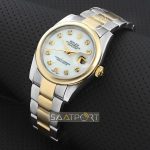 Rolex DateJust Bayan saati sedef kadran two tone taşlı model