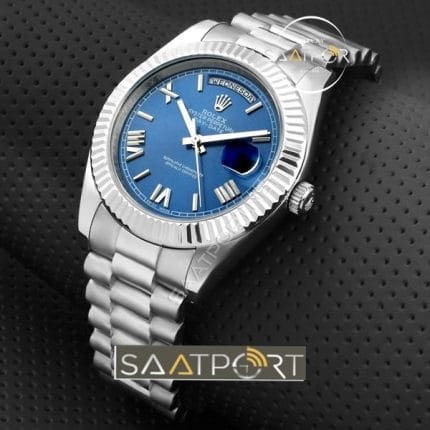 Rolex Day date Blue kadran otomatik replika saat