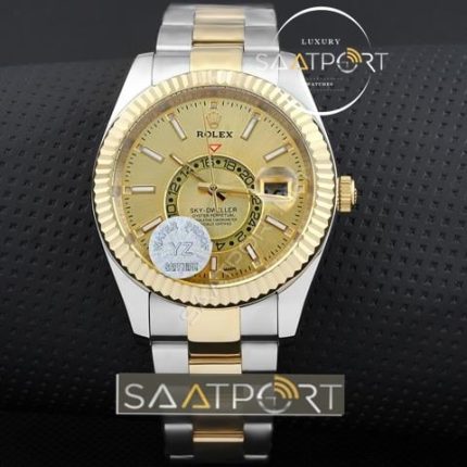 Rolex Sky Dweller Gold Kasa Otomatik replika saat