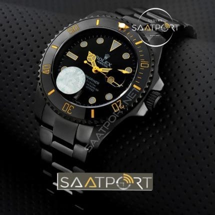 Rolex submariner siyah kasa pvd kaplama rolex saatler replika