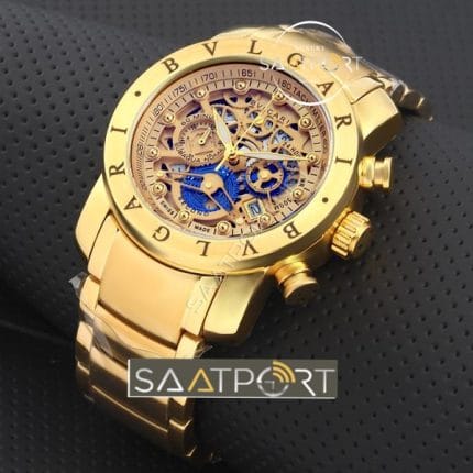 bvlgari erkek kol saati replika çelik kordon saat