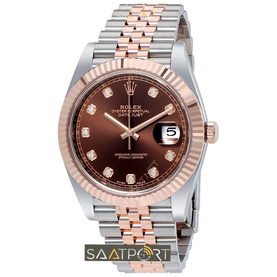 Rolex Datejust 41 Çelik Sarı Altın Replika saatler modeller