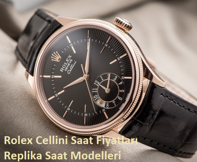 Rolex cellini 39 dual time everose altın replika