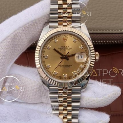 Replika Rolex Datejust 36mm Sarı Kadran