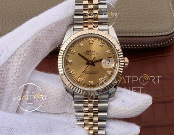 Replika Rolex Datejust 36mm Sarı Kadran