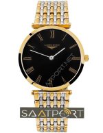 Longines Grand Classic Slim line Gold Çelik Kordon Black