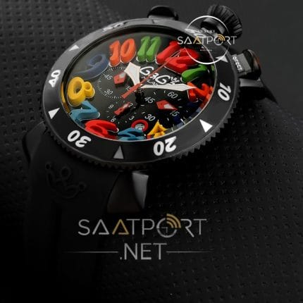 GaGa Milano Manuale Siyah pvd kaplama replika saat