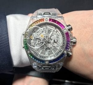 Hublot İlk Canlı Renkli Seramiği Üretti şeffaf saat 1