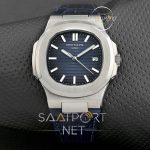 Patek Phılıppe Nautilis mavi kadran deri kordon otomatik replika saat