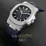 Patek Phılıppe Nautilis mavi kadran deri kordon otomatik replika saat