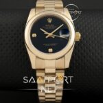 Rolex Date Just Siyah Kadran 31 mm — Arka Kapak ve Mekanizma Detayı