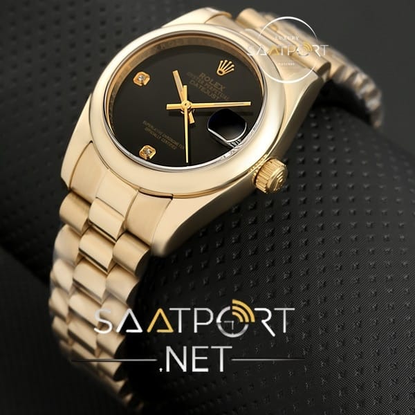 Rolex Date Just Siyah Kadran 31 mm — Kadran ve Bezel Görünümü