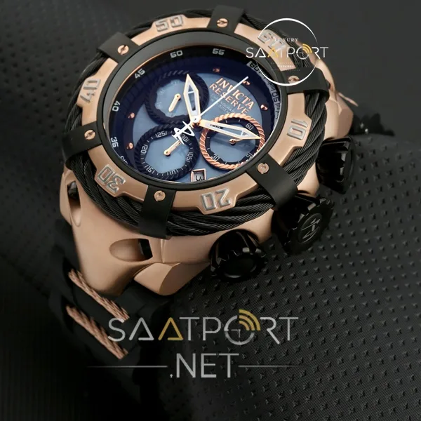 Reserve Bolt Chronograph rose silikon halatlı