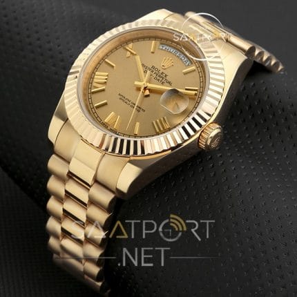Rolex Day Date Sarı Kadran full sarı renk replika saat modelleri