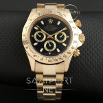 Rolex Daytona Blue Cosmograph Gold kasa siyah kadran