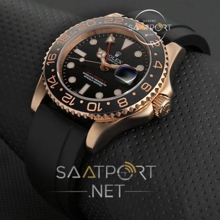 Rolex GMT MASTER II Ceramic Bezel Silikon Kordon replika
