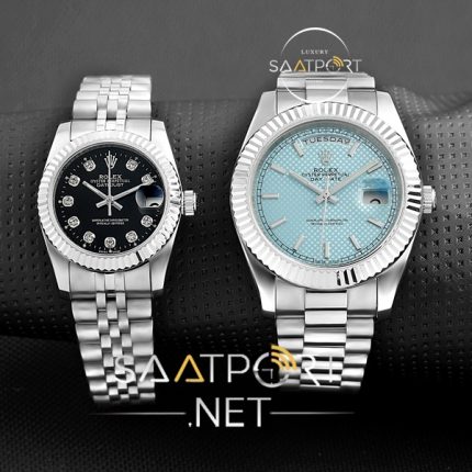 Rolex Turkuaz Kadran ve İçi SİYAH Roma Rakamlı