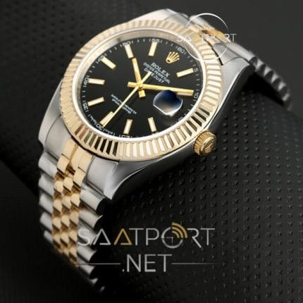 Rolex datejust jübile kordon siyah kadran replika