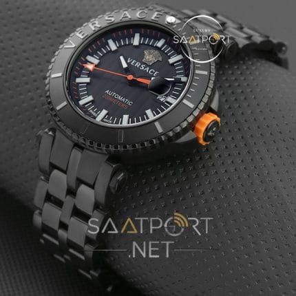 Versace Saat Modelleri Siyah pvd kasa replika saatler