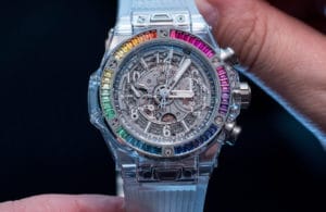 şeffaf saat replika hublot